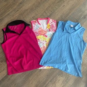 Set of Women’s Sleeveless Golf Polos